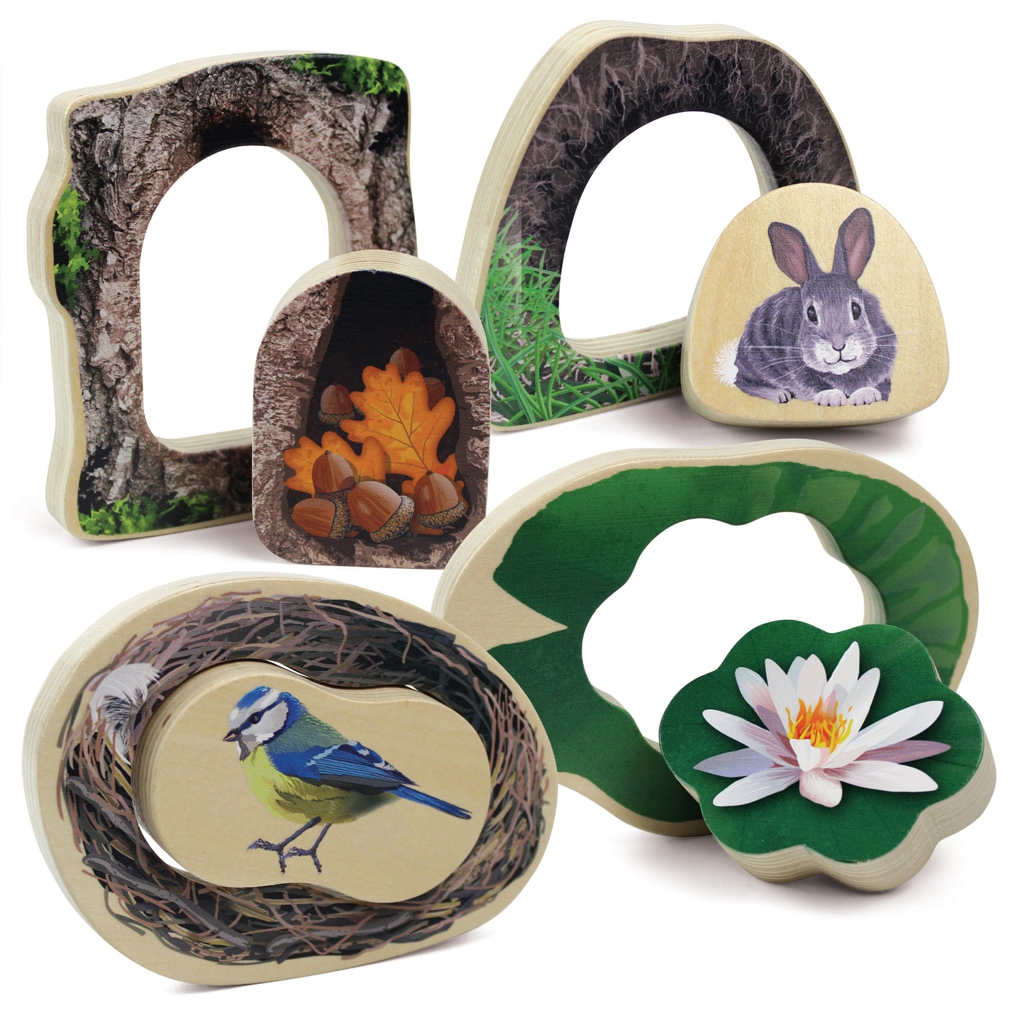 Wie verstopt zich? - Bosdieren Puzzels