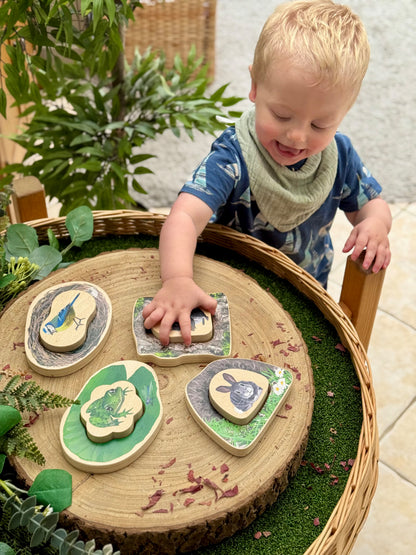 Wie verstopt zich? - Bosdieren Puzzels