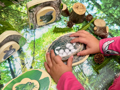 Wie verstopt zich? - Bosdieren Puzzels