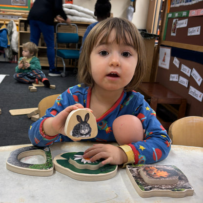 Wie verstopt zich? - Bosdieren Puzzels