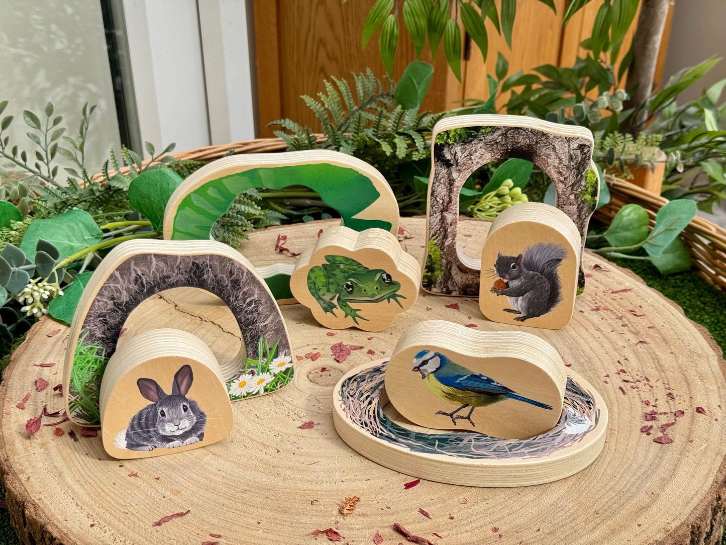 Wie verstopt zich? - Bosdieren Puzzels