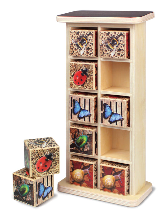 Houten Insectenhotel (10-frame)