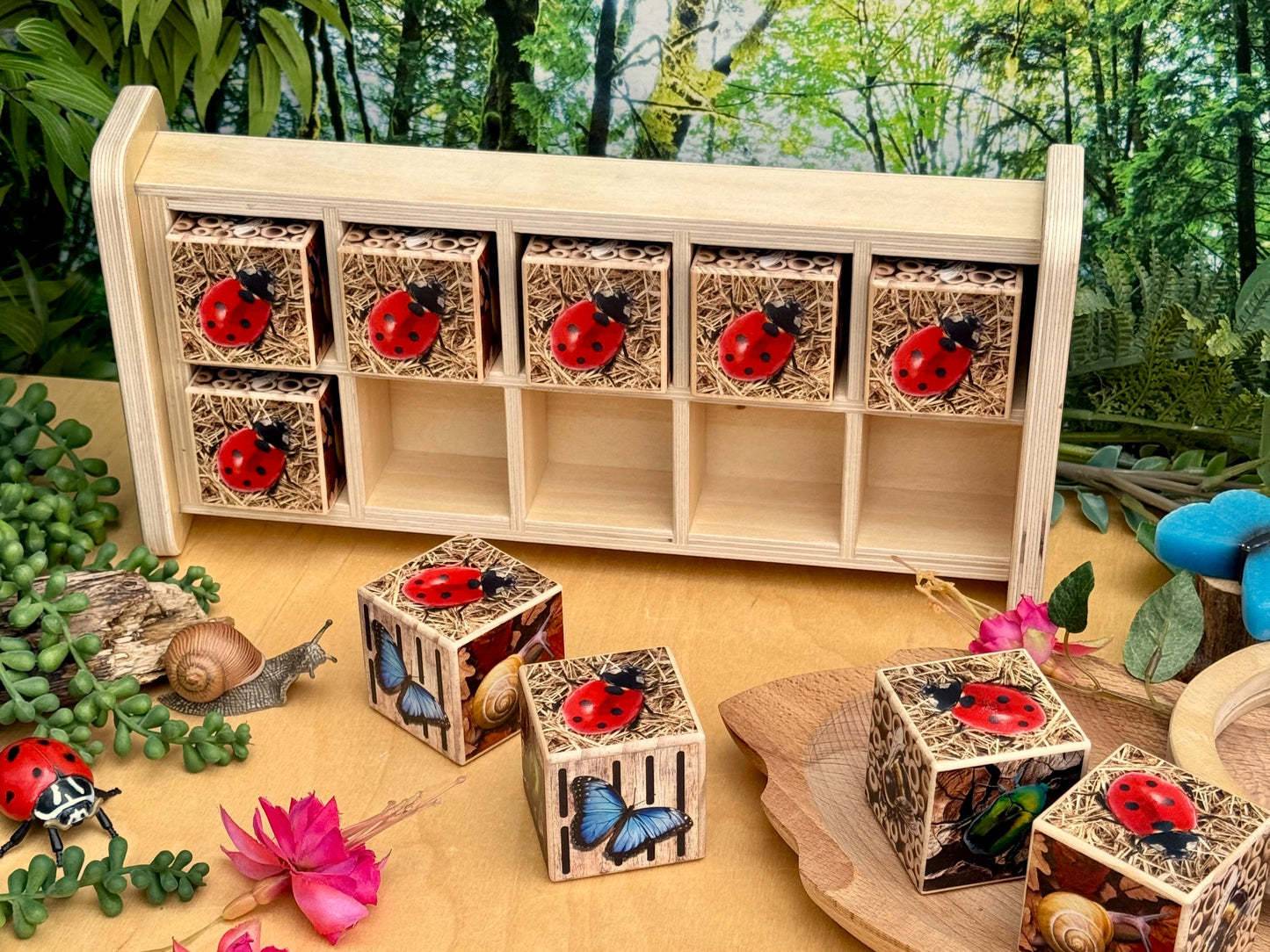 Houten Insectenhotel (10-frame)