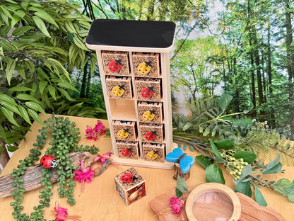 Houten Insectenhotel (10-frame)