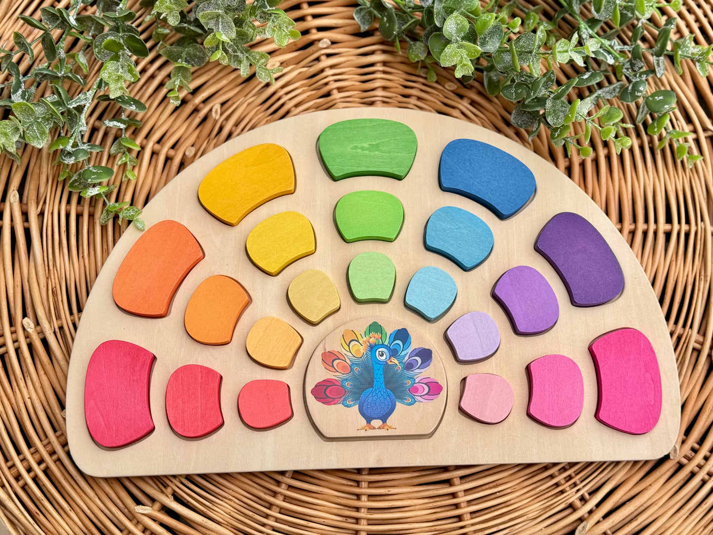 Houten Pauw Puzzel