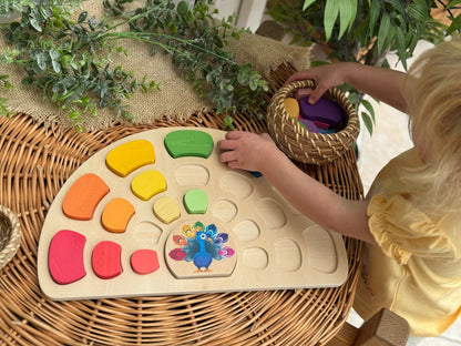 Houten Pauw Puzzel