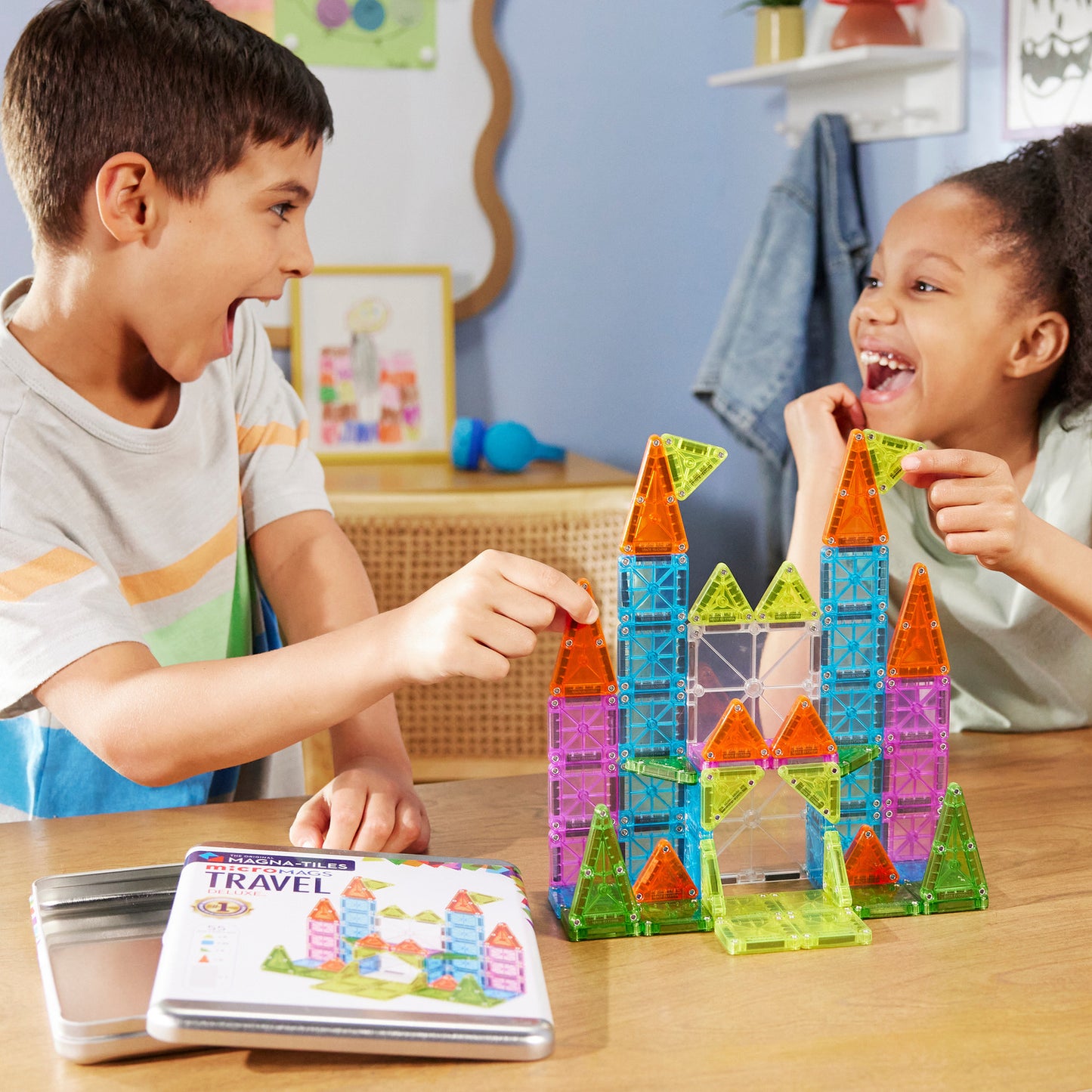 MagnaTiles® Micro Mags Travel Set Deluxe (55 st)