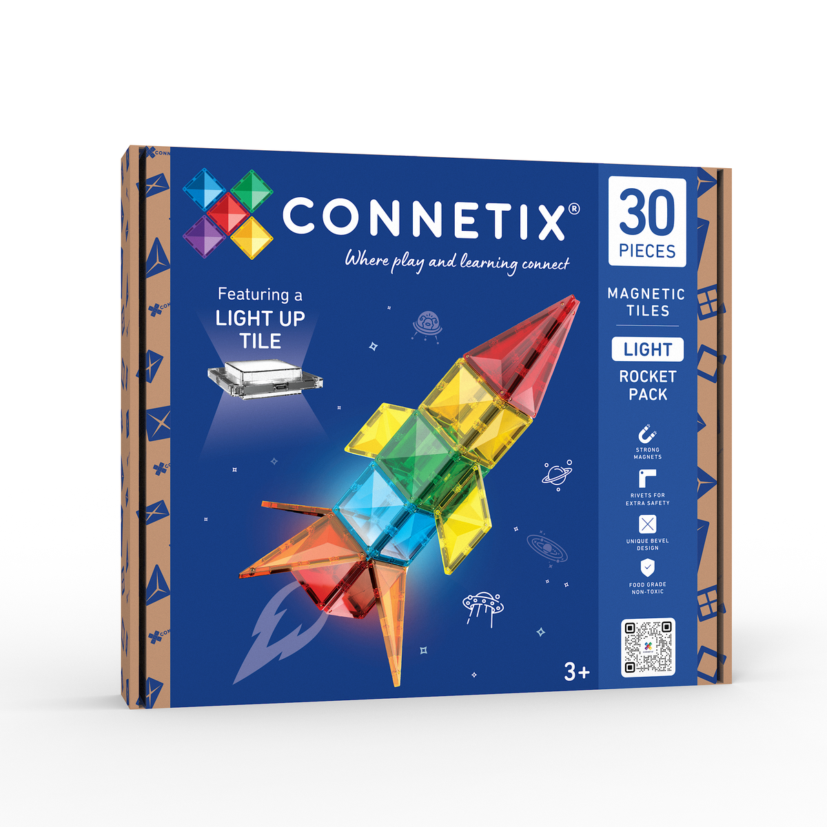 Connetix Light Rocket Pack - Bouw, ontdek en laat je creaties stralen