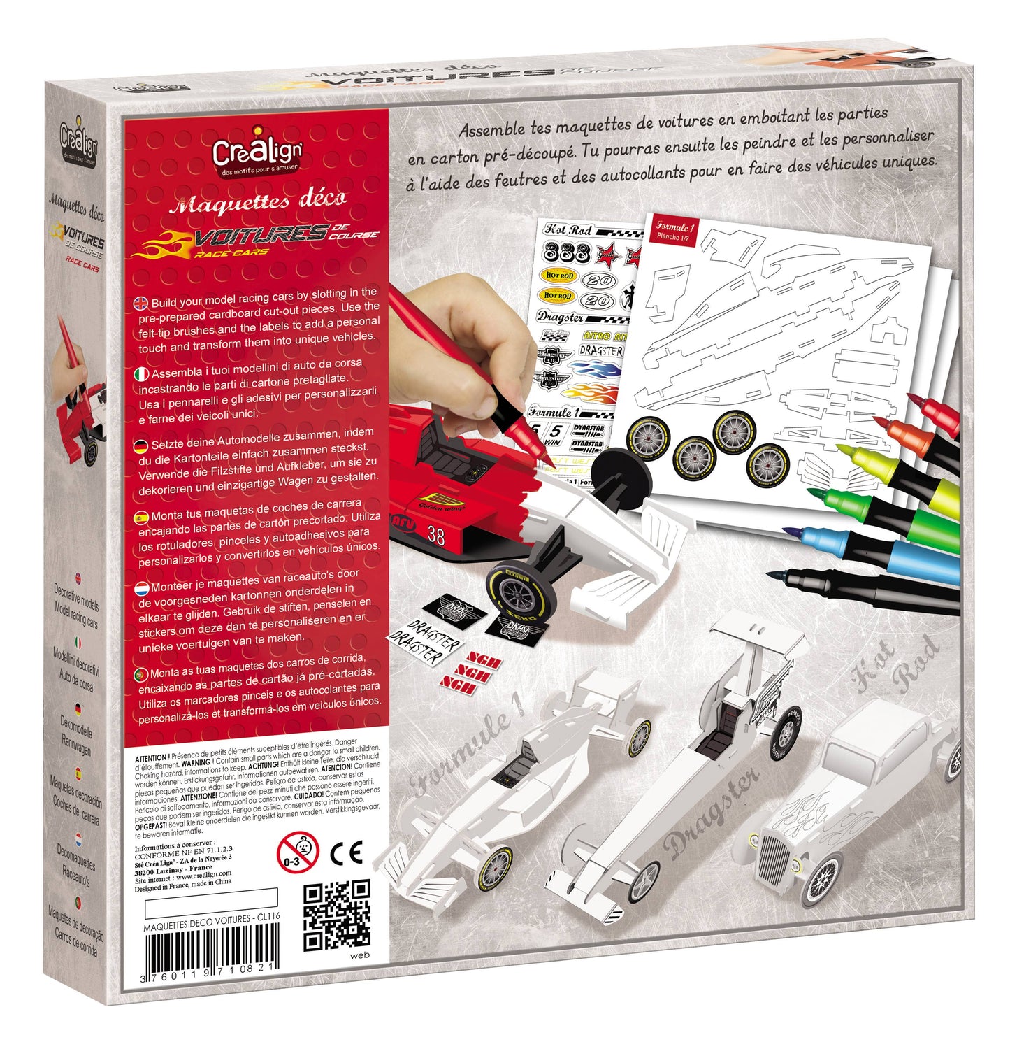 Knutselset raceauto’s