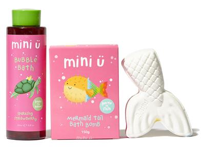 Mini Ü cadeauset bad aardbeien/zeemeermin