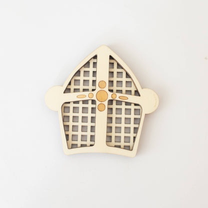 Houten zeefje - Mijter