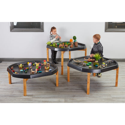 Houten onderstel voor tuff tray
