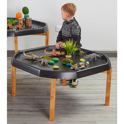 Houten onderstel voor tuff tray