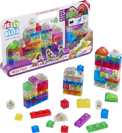 Jelly Blox - Zachte Sensorische Bouwblokken (50-delige set)