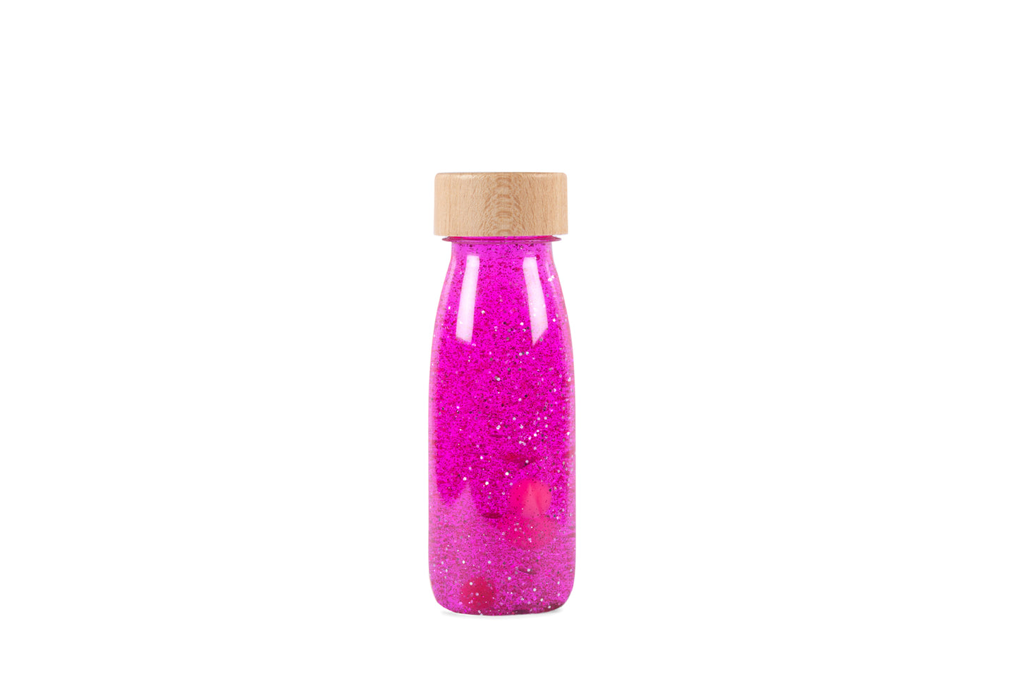 Sensorische fles roze glitters