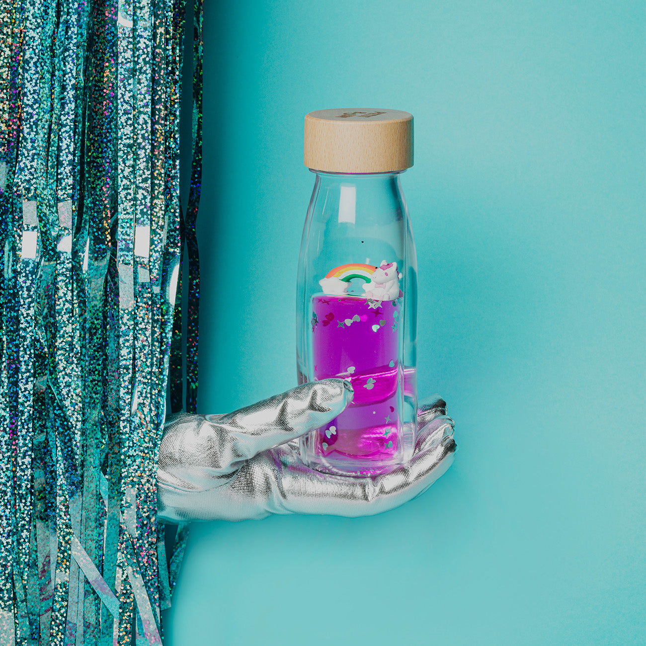 Sensorische fles regenboog