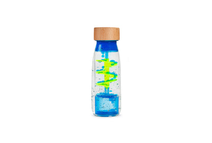 Sensorische fles spiraal blauw