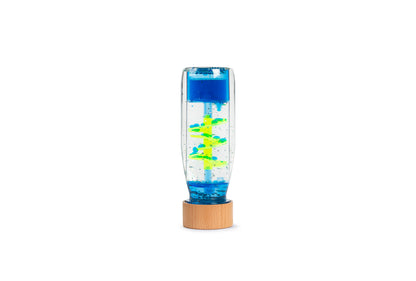 Sensorische fles spiraal blauw