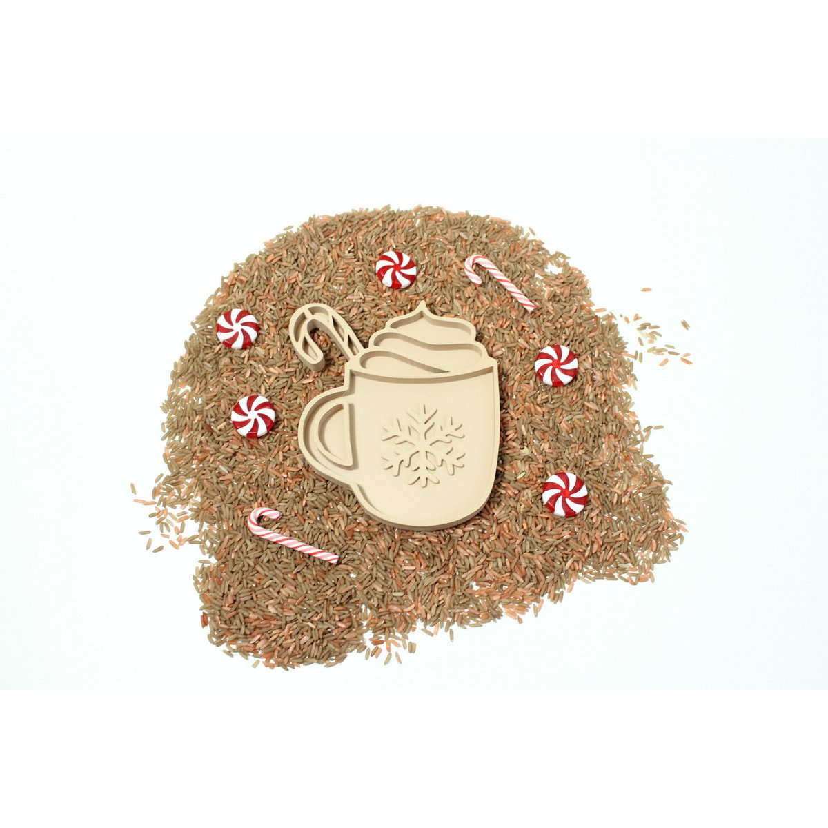 Vulvorm chocolademelk mok