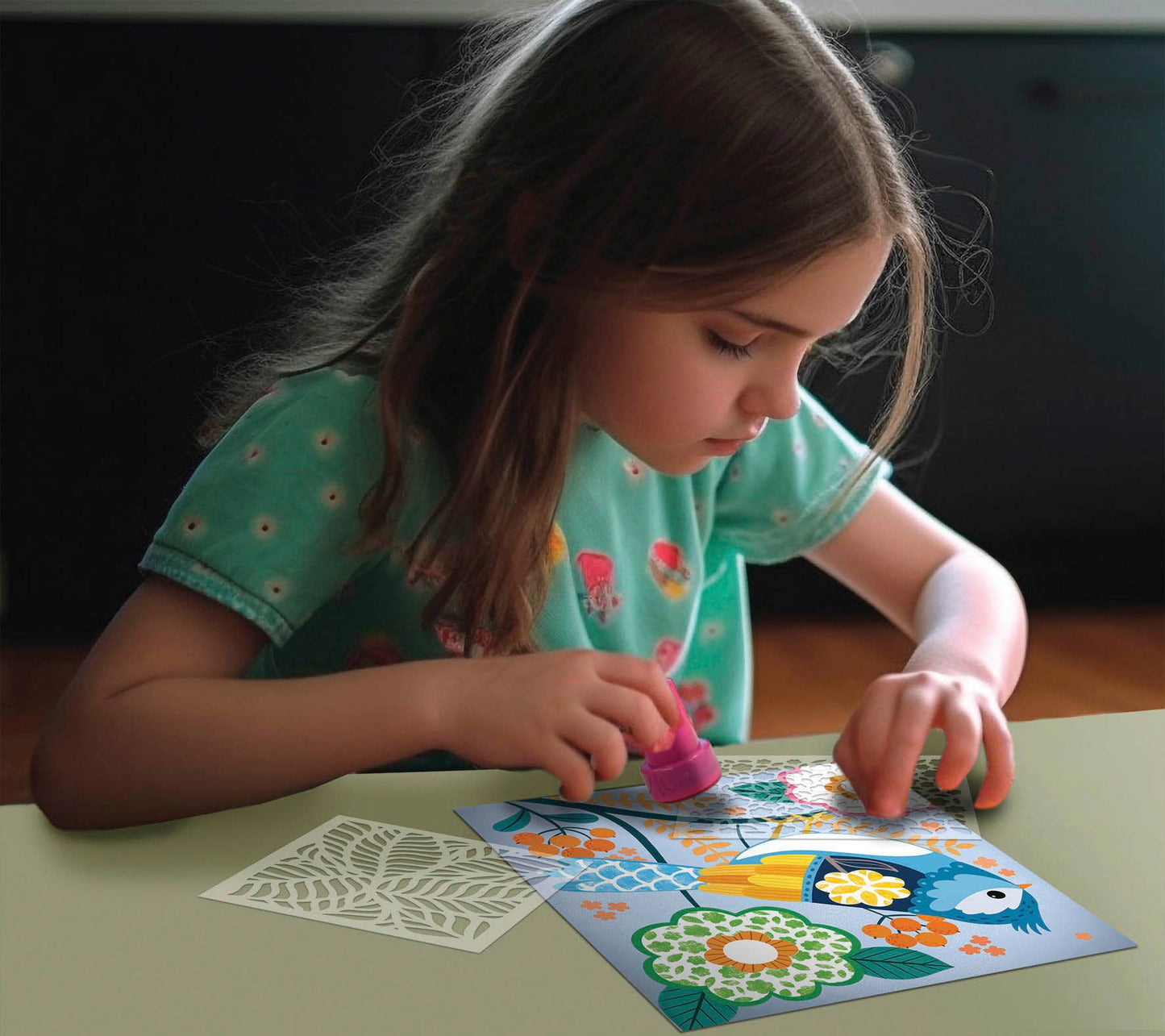 Stempel- & schilderset lentedieren