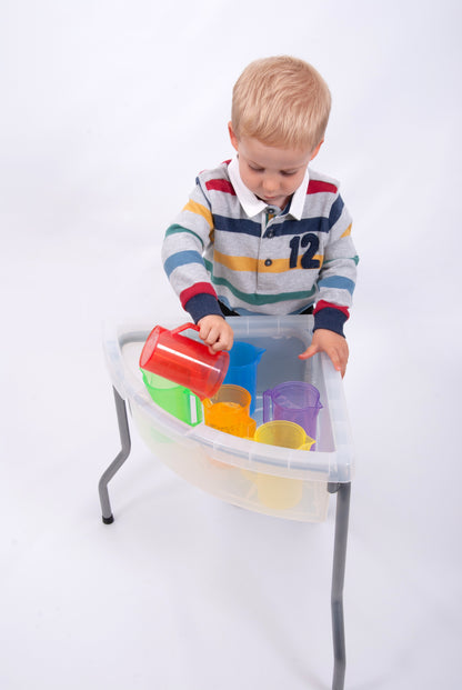 Set van 6 gekleurde maatbekers