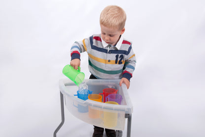 Set van 6 gekleurde maatbekers