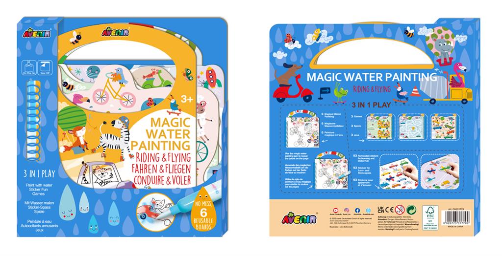 Avenir magisch waterschilderen - rijden & vliegen