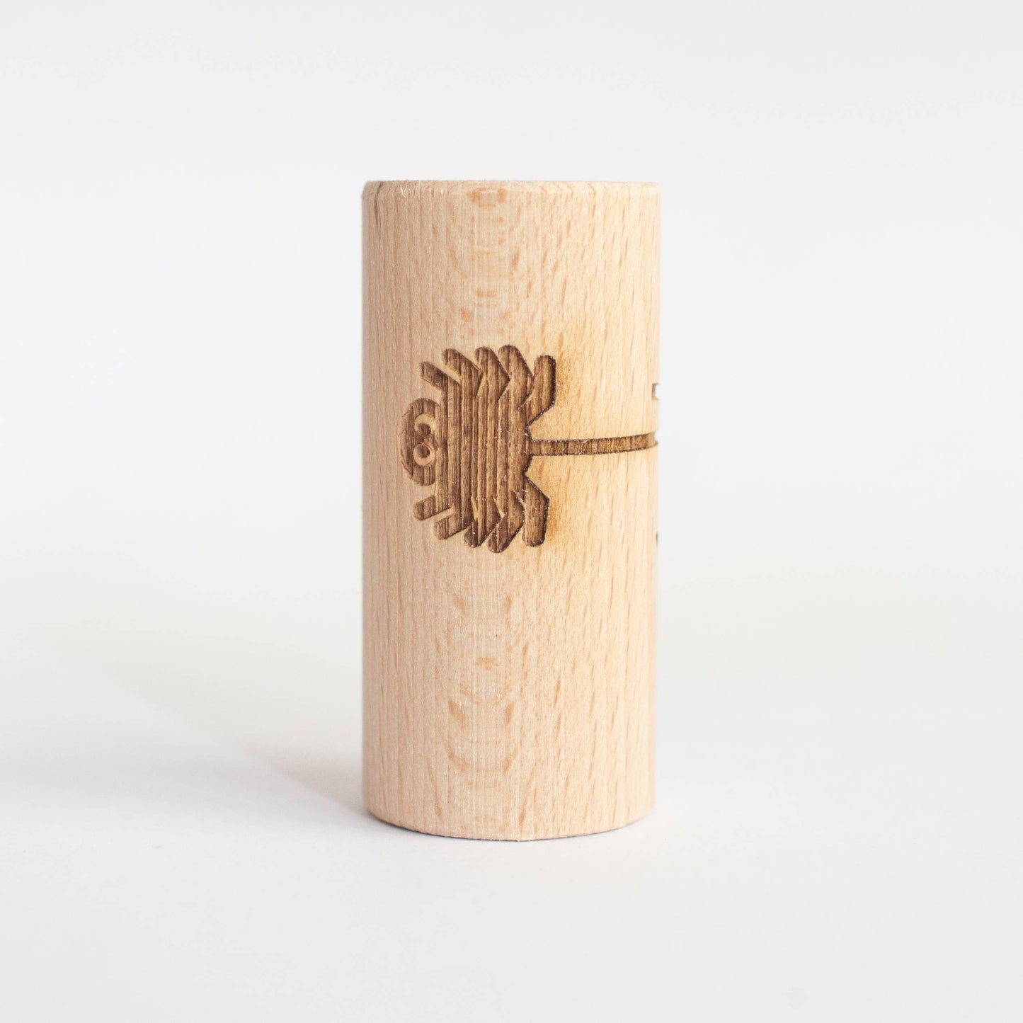 Houten roller - Spinnenweb met spin