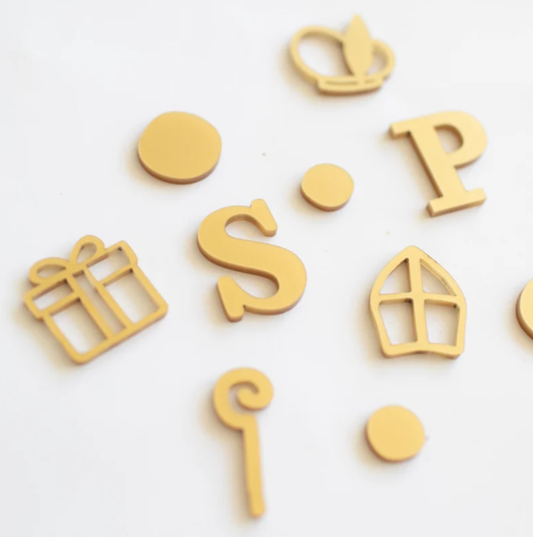Kleine losse figuurtjes - Sinterklaas (10 stuks)