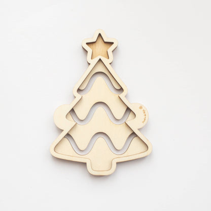 Houten zeefje - Kerstboom