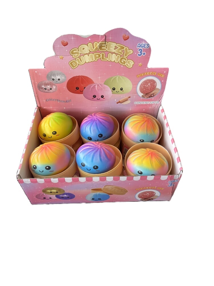 Mystery Squishy Dumpling Fidget - Neon