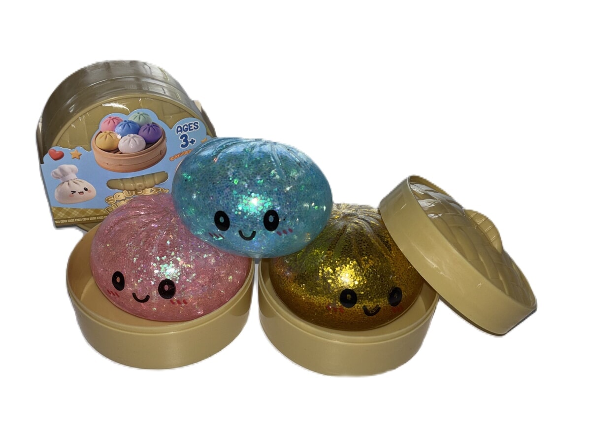 Mystery Squishy Dumpling Fidget - Glitter