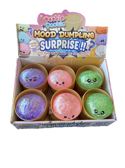 Mystery Squishy Dumpling Fidget - Glitter met licht