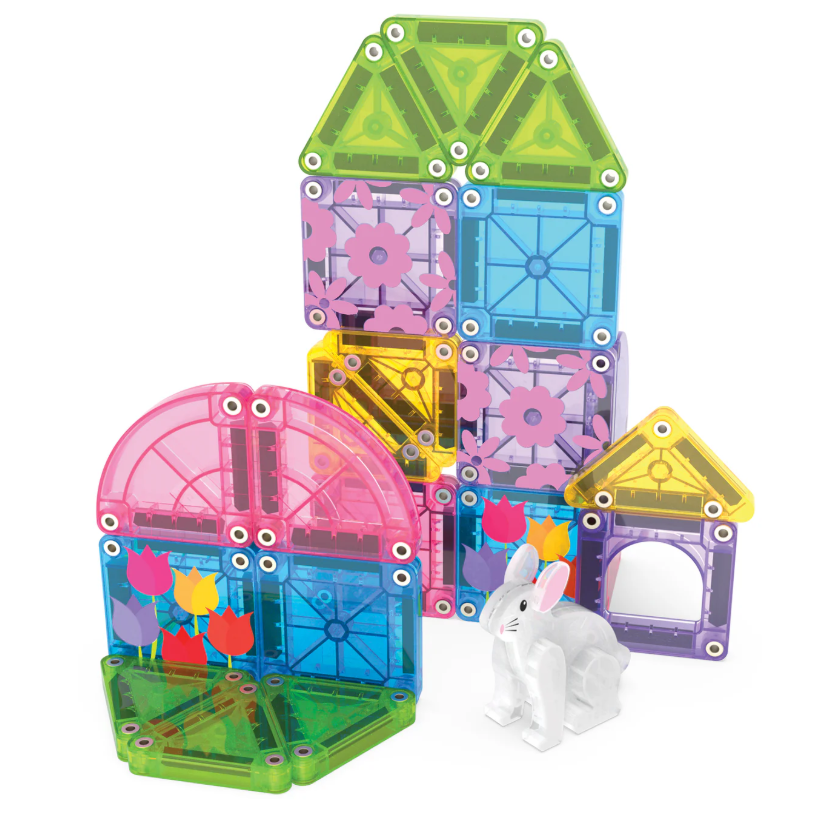 MagnaTiles Micro Mags Travel Set - Spring Garden (24 st)