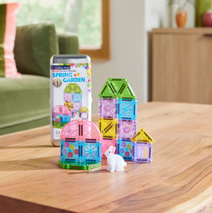 MagnaTiles Micro Mags Travel Set - Spring Garden (24 st)