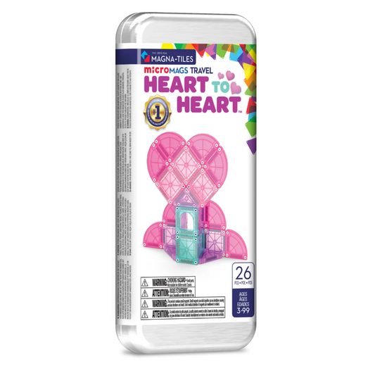 MagnaTiles Micro Mags Travel Set - Heart to Heart (26 st)