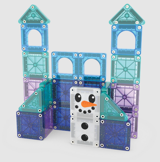 PRE ORDER MagnaTiles Micro Mags Travel Set - Winter Wonder (26 st)