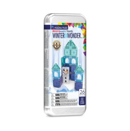 MagnaTiles Micro Mags Travel Set - Winter Wonder (26 st)