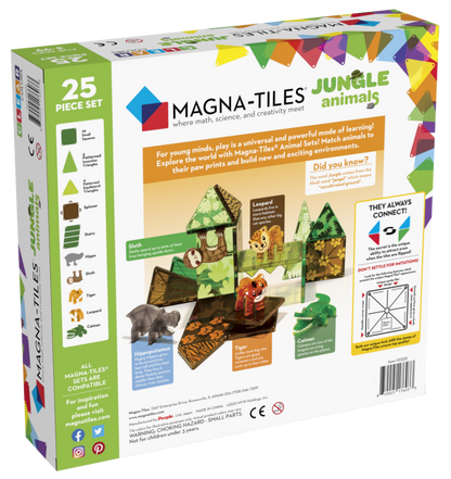 MagnaTiles Jungle Animals 25 stuks