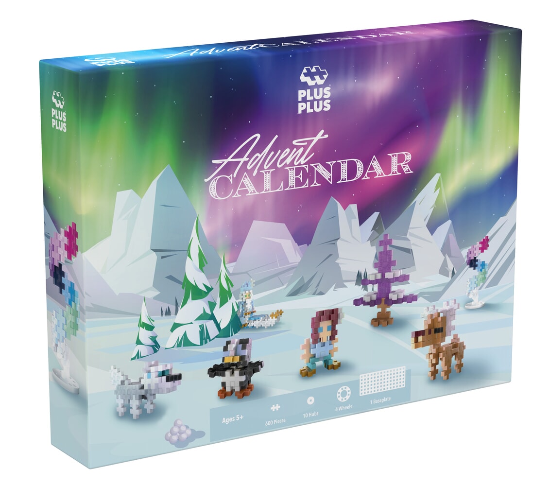 Plus-Plus Advent Calendar - Santa's Northern Lights Adventure