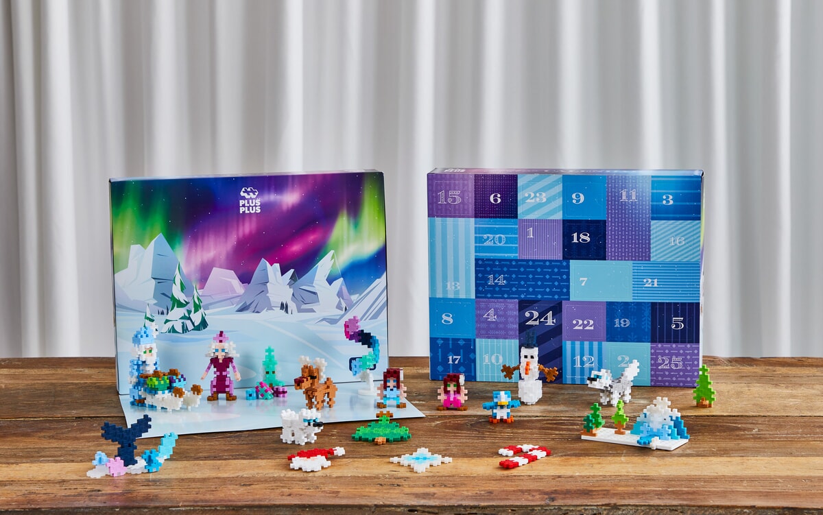 Plus-Plus Advent Calendar - Santa's Northern Lights Adventure