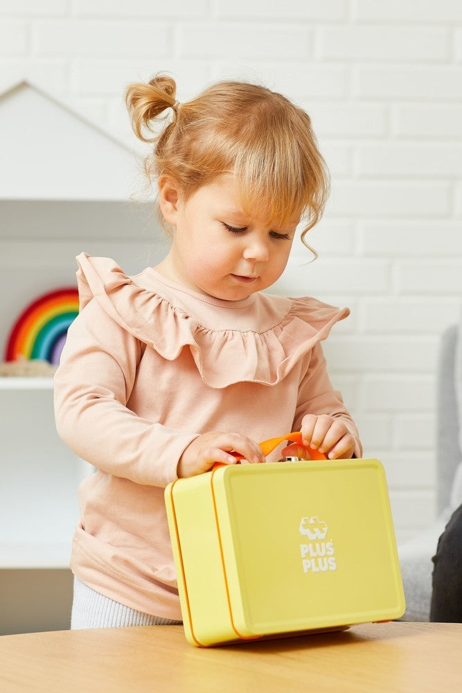 Plus Plus BIG opbergbox (inclusief 70 regenboogblokken)