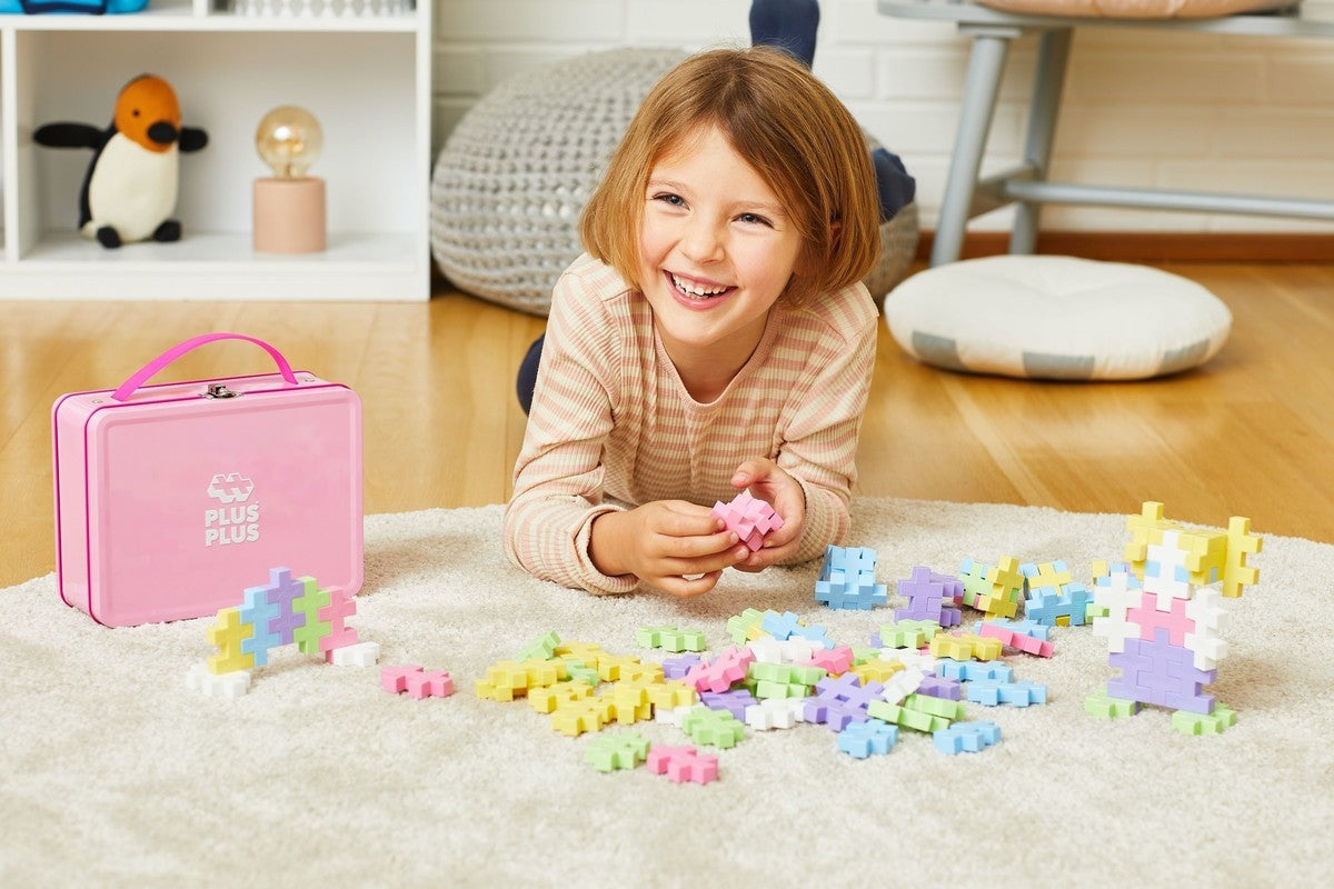 Plus Plus BIG opbergbox (inclusief 70 pastel blokken)