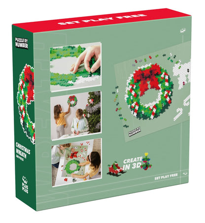 Plus-Plus Puzzle By Number - Christmas Wreath