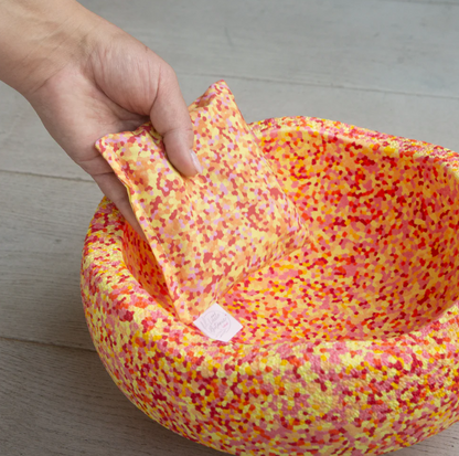 Sensorisch pittenzakje Little Botanic Label - Confetti Superwarm (los)