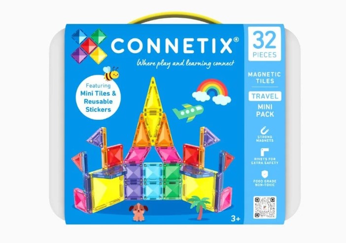 Neem creativiteit overal mee naartoe met de Connetix Travel Mini Pack.
