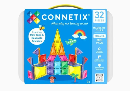 Neem creativiteit overal mee naartoe met de Connetix Travel Mini Pack.