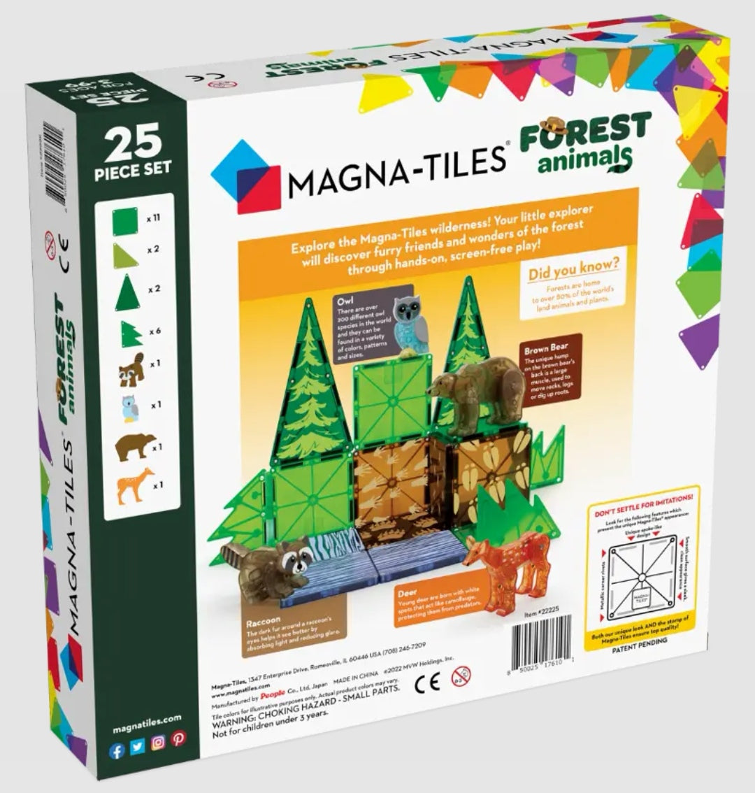 MagnaTiles Forest Animals 25 stuks