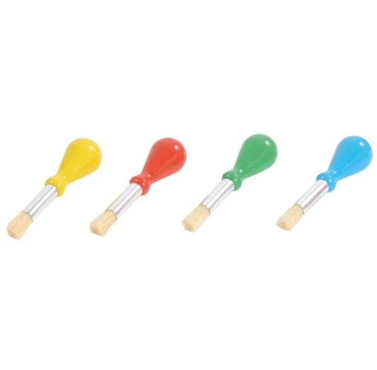 Set van 4 verfborstels met kogelgreep