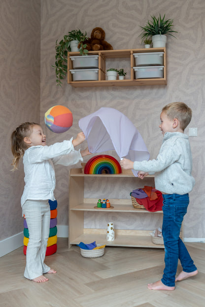 Sensorische Ballonbal Little Botanic Label - Regenboog